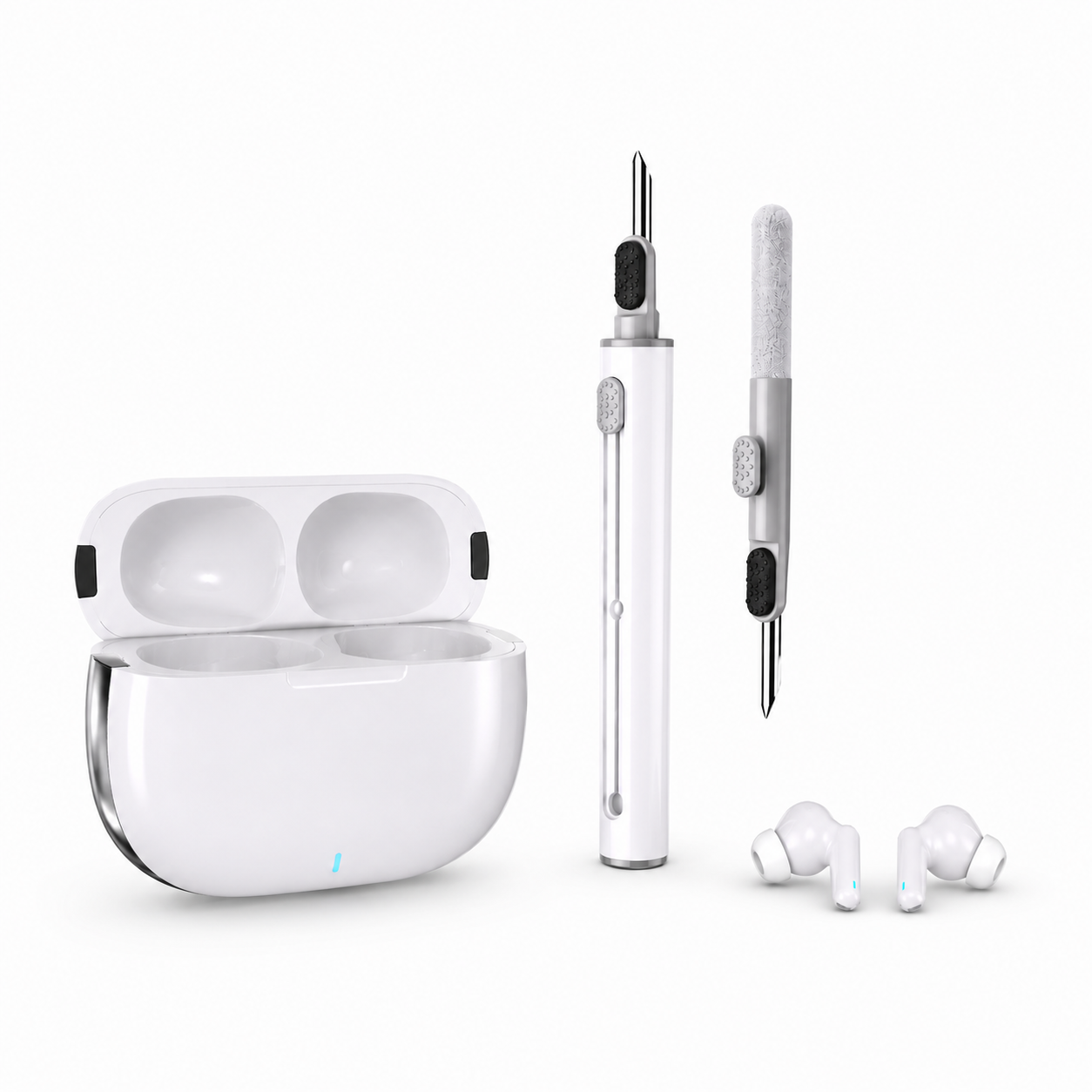 3-in-1 Cleaning Pen for Earbuds — Multifunctional Cleaning Kit.
