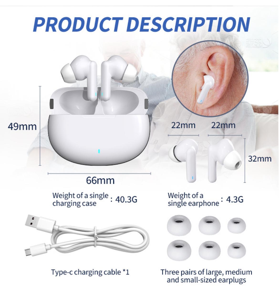 ClearWave Pro — OTC Hearing Aid | Invisible In-Ear Design